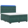 vidaXL Posteľ boxspring s matracom Tmavozelen&aacute; 200 x 200 cm Zamat