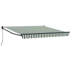 vidaXL Sklopn&aacute; mark&iacute;za Zelen&aacute; a biela 350 x 250 cm