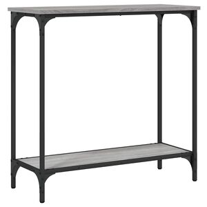 vidaXL Konzolov&yacute; stol&iacute;k siv&yacute; sonoma 75x30,5x75 cm kompozitn&eacute; drevo