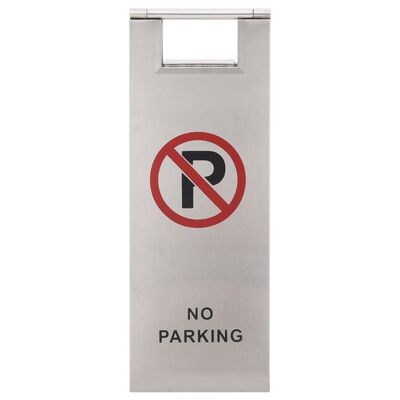 vidaXL Skladacia parkovacia značka nehrdzavejúca oceľ