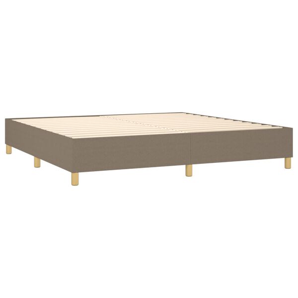 vidaXL Boxspring posteľ s matracom sivohned&yacute; 200x200 cm l&aacute;tka