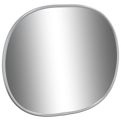 vidaXL Nástenné zrkadlo strieborné 30x25 cm