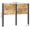 Čelo vidaXL 140 cm z mas&iacute;vneho dreva mango a železo