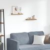 vidaXL Stenn&aacute; polica 2 pcs Hned&aacute; 40 x 9 x 3 cm Kompozitn&eacute; drevo