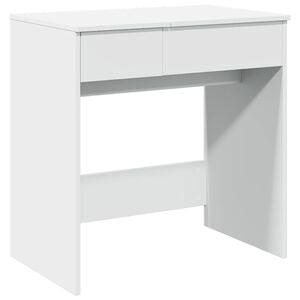 vidaXL Toaletn&yacute; stol&iacute;k so zrkadlom biely 73x46,5x120 cm