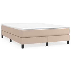 vidaXL Boxspring posteľ s matracom kapuč&iacute;nov&aacute; 140x190 cm umel&aacute; koža