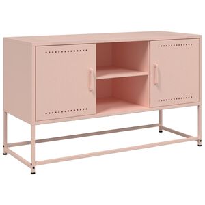 vidaXL TV skrinka ružov&aacute; 100,5x39x60,5 cm oceľ