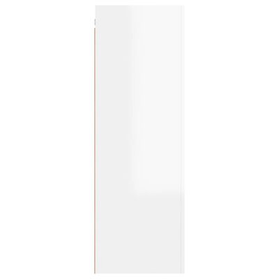vidaXL TV skrinky 2 ks, lesklé biele 30,5x30x90 cm, kompozitné drevo