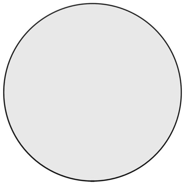 vidaXL Nástenné zrkadlo čierne Ø 60 cm okrúhle