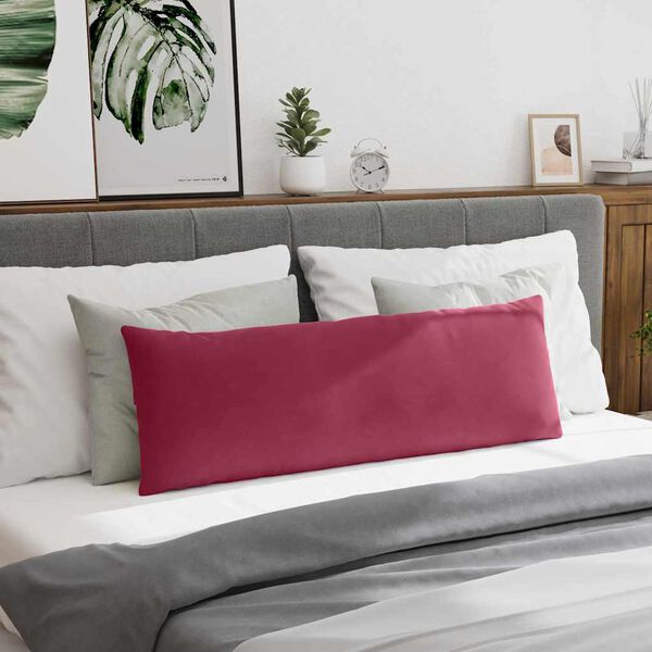 vidaXL Vankúše na pohovku 2 pcs Víno červené 120 x 40 cm