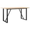 vidaXL Jed&aacute;lensk&yacute; stol&iacute;k v tvare O 140x80x75,5 cm borovica a oceľ