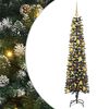vidaXL Umel&yacute; vianočn&yacute; stromček Zelen&aacute; 180 cm PVC, plast a oceľ