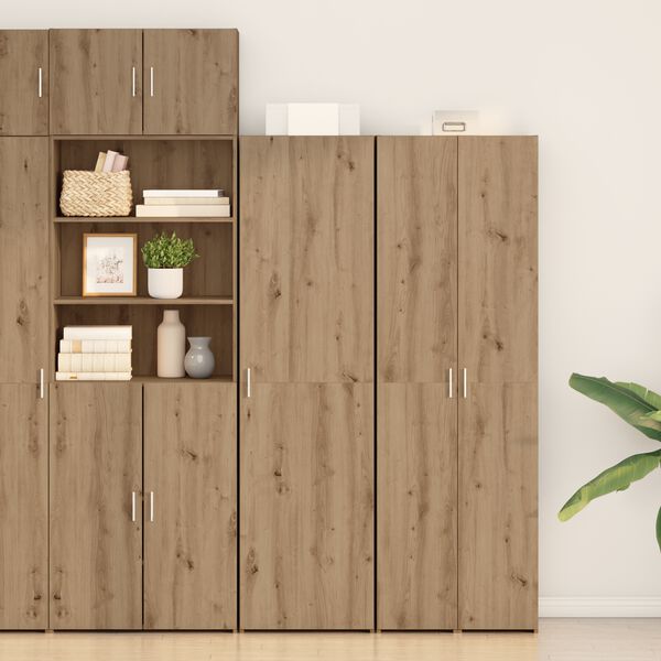 vidaXL Highboard 2 pcs Remeseln&yacute; dub 50 x 42,5 x 185 cm