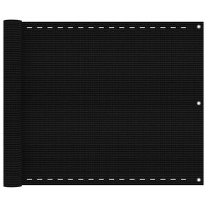 vidaXL Balk&oacute;nov&aacute; mark&iacute;za čierna 75x300 cm HDPE
