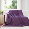 vidaXL Prikr&yacute;vky na hodenie 24 pcs Fialov&aacute; 240 x 220 cm Fl&iacute;s