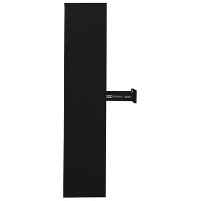 vidaXL Kancelárska skriňa čierna 90x40x180 cm oceľ