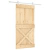vidaXL Posuvn&eacute; dvere Pr&iacute;rodn&aacute; a biela 100 x 210 cm