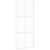 vidaXL Posuvn&eacute; dvere biele 90x205 cm tvrden&eacute; sklo a hlin&iacute;k