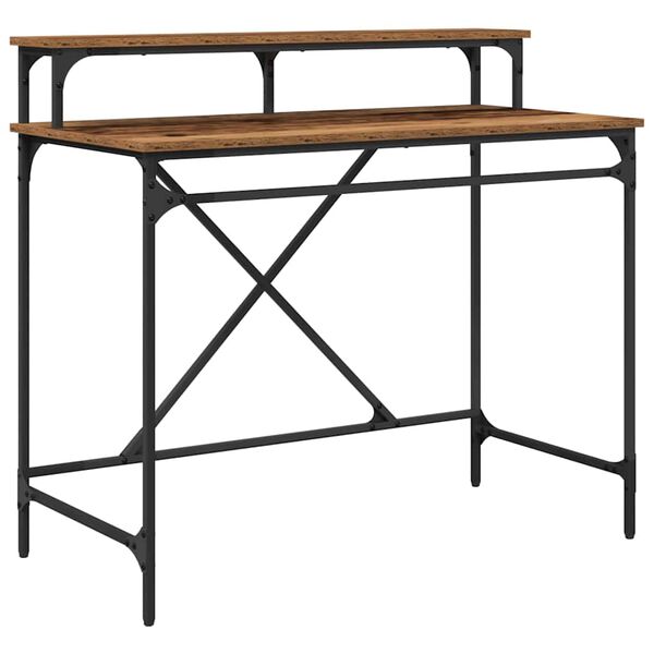 vidaXL St&ocirc;l Star&eacute; drevo 100 x 50 x 90 cm Kompozitn&eacute; drevo