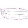 vidaXL Boxspring posteľ s matracom, tmavomodr&aacute; 120x190 cm, zamat