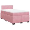 vidaXL Boxspring posteľ s matracom, ružov&aacute; 120x190 cm, zamat