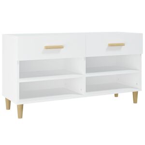 vidaXL Botn&iacute;k biely 102x35x55 cm spracovan&eacute; drevo