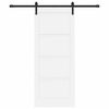 vidaXL Posuvné dvere Biela a čierna 83 x 202 cm