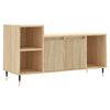vidaXL TV skrinka dub sonoma 100x35x55 cm spracovan&eacute; drevo