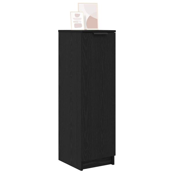 vidaXL Skriňa na top&aacute;nky s poličkou Čierny dub 29,5 x 35 x 101 cm