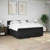 vidaXL Boxspring posteľ s matracom čierna 200x200 cm l&aacute;tka