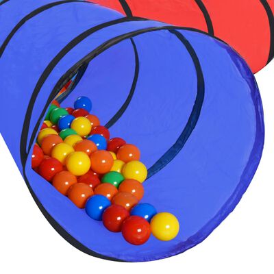 vidaXL Detský tunel na hranie s 250 loptičkami farebný