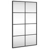 vidaXL N&aacute;stenn&eacute; zrkadlo čierne 40x80 cm obdĺžnikov&eacute; železn&eacute;