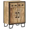 vidaXL Komoda s 2 z&aacute;suvkami 53x31x72 cm mas&iacute;vny mangovn&iacute;k a železo