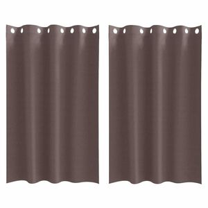 vidaXL Z&aacute;clony na zatemnenie s kr&uacute;žkami 2 pcs Tmavohned&aacute; 175 x 140 cm