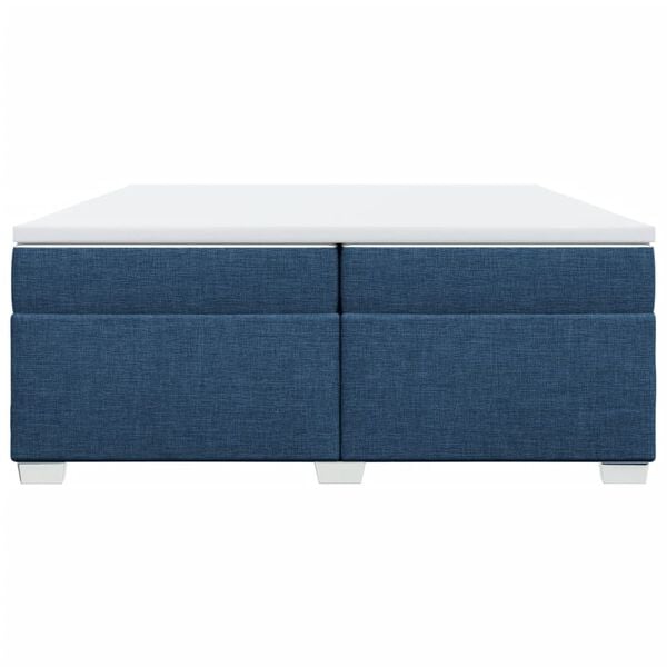 vidaXL Boxspring posteľ s matracom modr&aacute; 200x200 cm l&aacute;tka