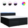 vidaXL Posteľn&yacute; r&aacute;m boxspring s matracom čierny 180x200 cm l&aacute;tka