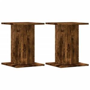 vidaXL Stojany na reproduktor 2ks dymov&yacute; dub 30x30x40 cm kompoz. drevo