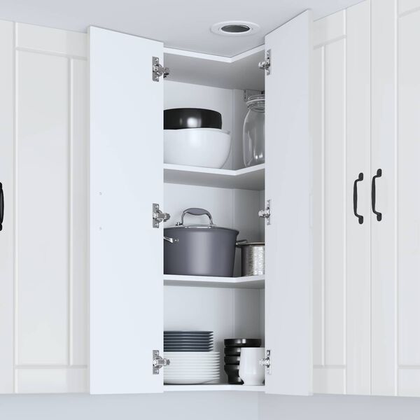 vidaXL Kuchynsk&aacute; skriňa Vysok&yacute; lesk bielej 57 x 57 x 100 cm