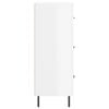 vidaXL Komoda lesklá biela 69,5x34x90 cm spracované drevo