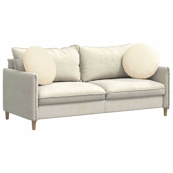 vidaXL Vank&uacute;&scaron;e na sedenie 2 pcs Kr&eacute;mov&aacute; &Oslash; 50 cm Kord&uacute;rov&aacute; tkanina