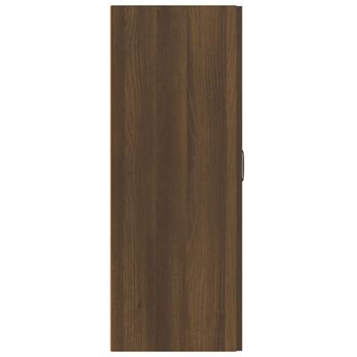 vidaXL Závesná skrinka hnedý dub 69,5x34x90 cm spracované drevo