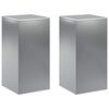 vidaXL Stojan na rastliny 2 pcs Strieborn&aacute; 30 x 30 x 60 cm