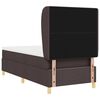 vidaXL Boxspring posteľ s matracom tmavo&scaron;ed&aacute; 90x190 cm Tmavo hned&aacute;