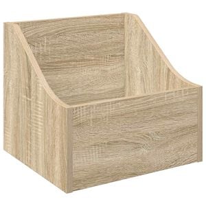 vidaXL Box na LP platne Dub sonoma 37 x 33 x 32 cm Kompozitn&eacute; drevo
