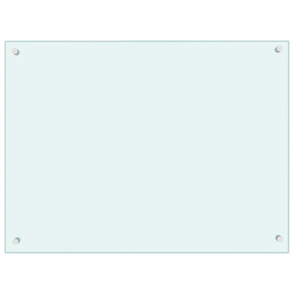 vidaXL Kuchynské zásteny 2 ks biele 80x60 cm tvrdené sklo