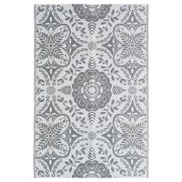 vidaXL Vonkajší koberec bledosivý 120x180 cm PP