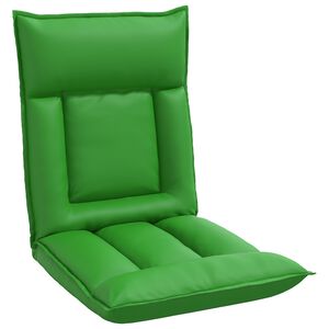vidaXL Nastaviteľn&eacute; podlahov&eacute; kreslo Siv&aacute; Umel&aacute; koža