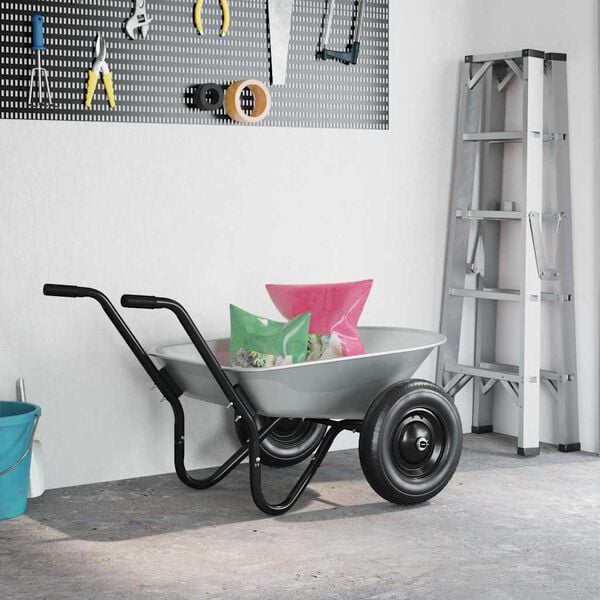 vidaXL N&aacute;hradn&aacute; t&aacute;cka na f&uacute;rik Strieborn&aacute; 90 x 63 x 28 cm Oceľ