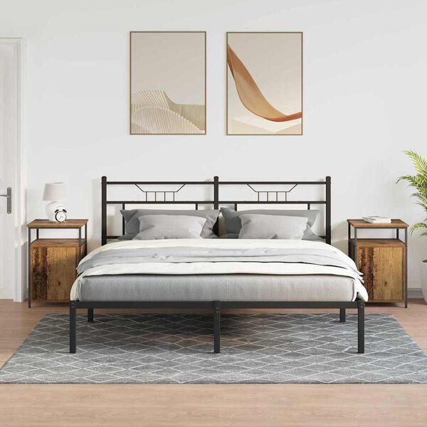 vidaXL Nočn&yacute; stol&iacute;k Star&eacute; drevo Kompozitn&eacute; drevo