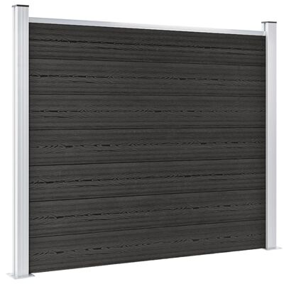 vidaXL Plotový panel WPC 180x146 cm sivý